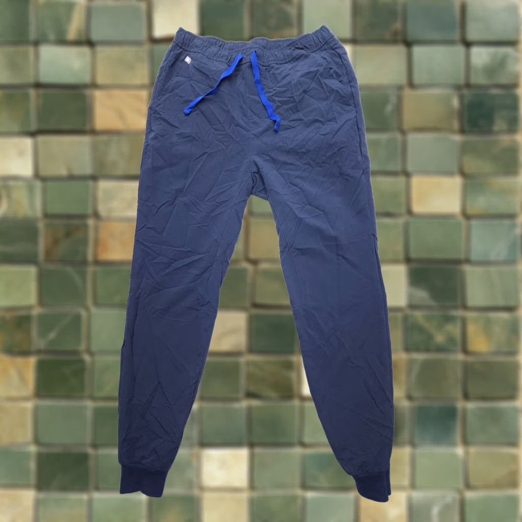Vintage FIGS Jogger Scrub Pants Mens Medium Blue Pull On Doctor Medical Tansen Size US 31 - 1 Thumbnail