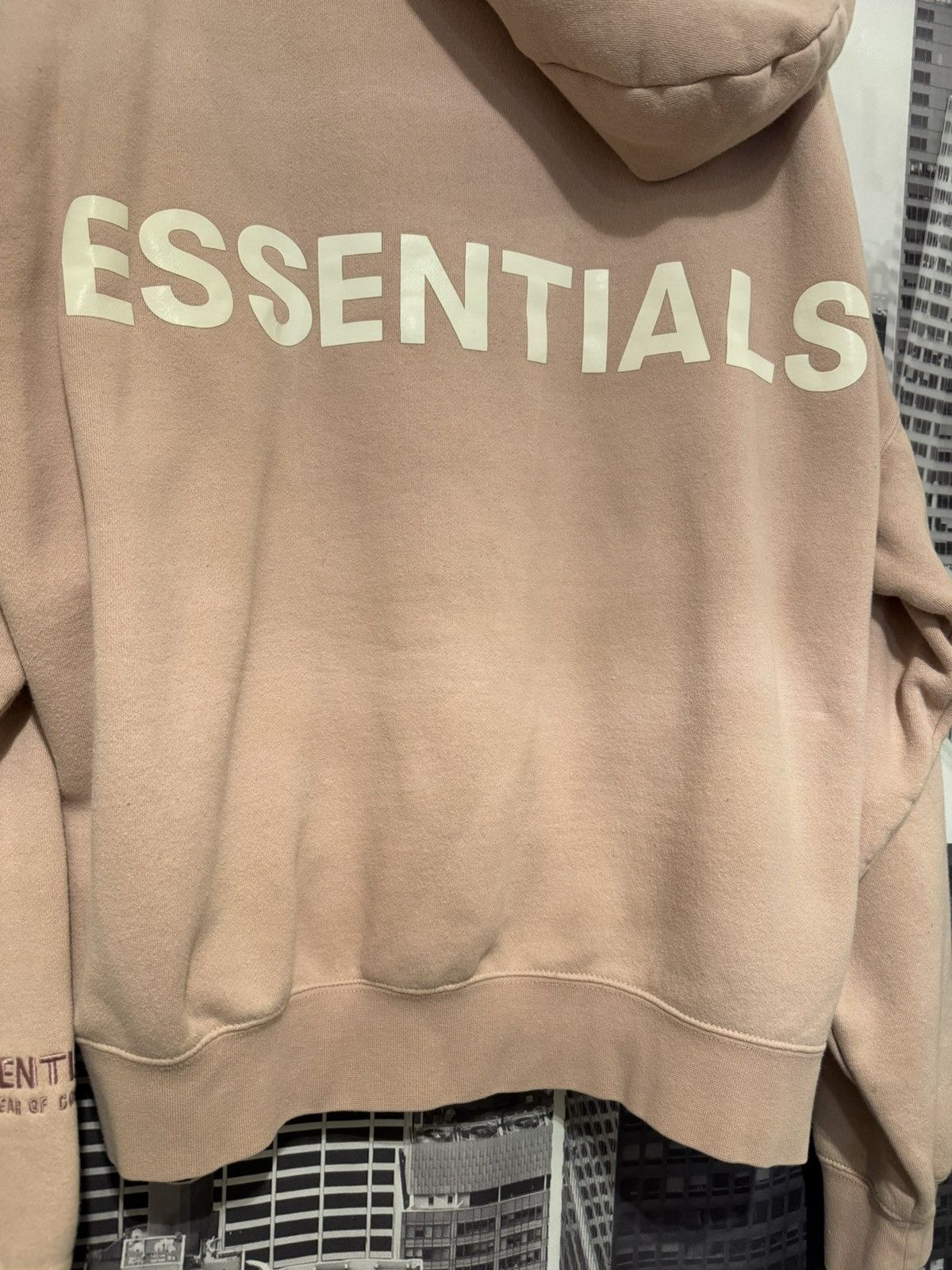 Fear of God 💥OG Fear of God Essentials Graphic Hoodie FW18 Pink SZ LRG Size US L / EU 52-54 / 3 - 5 Thumbnail