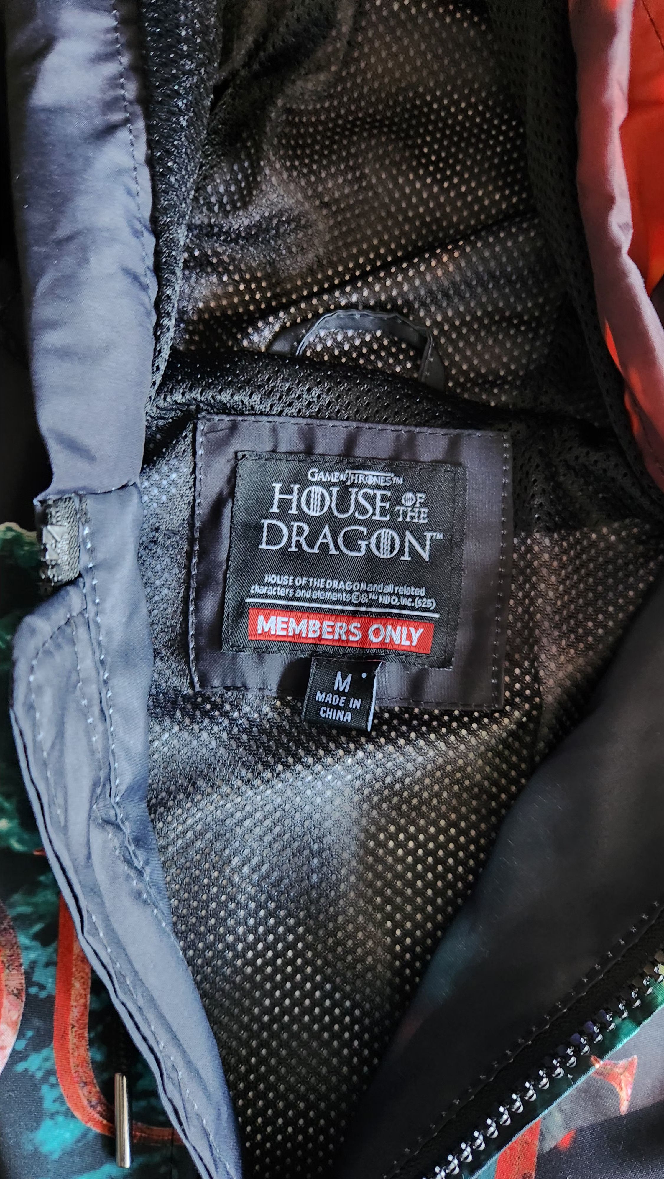 Members Only HBO Game of Thrones House of the Dragon Windbreaker Medium Size US M / EU 48-50 / 2 - 6 Thumbnail