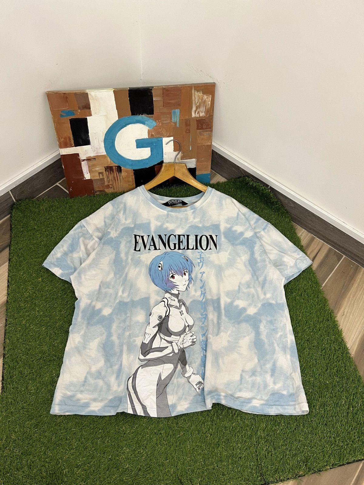 Japanese Brand × Vintage Retro Anime Evangelion Ayanami Rei Vintage Washed T-Shirt Size US XL / EU 56 / 4 - 1 Thumbnail
