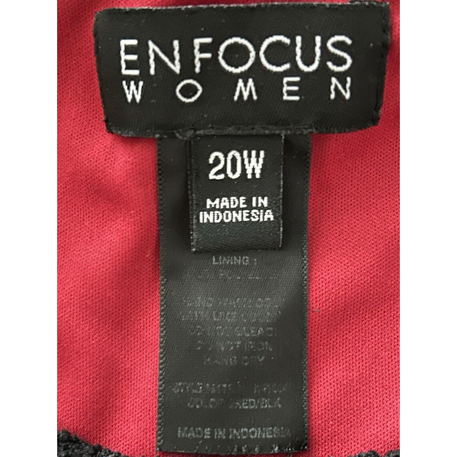 Other ENFOCUS Women Black & Red Bodycon Dress Size 20W Size 3XL / US 20-22 - 9 Thumbnail