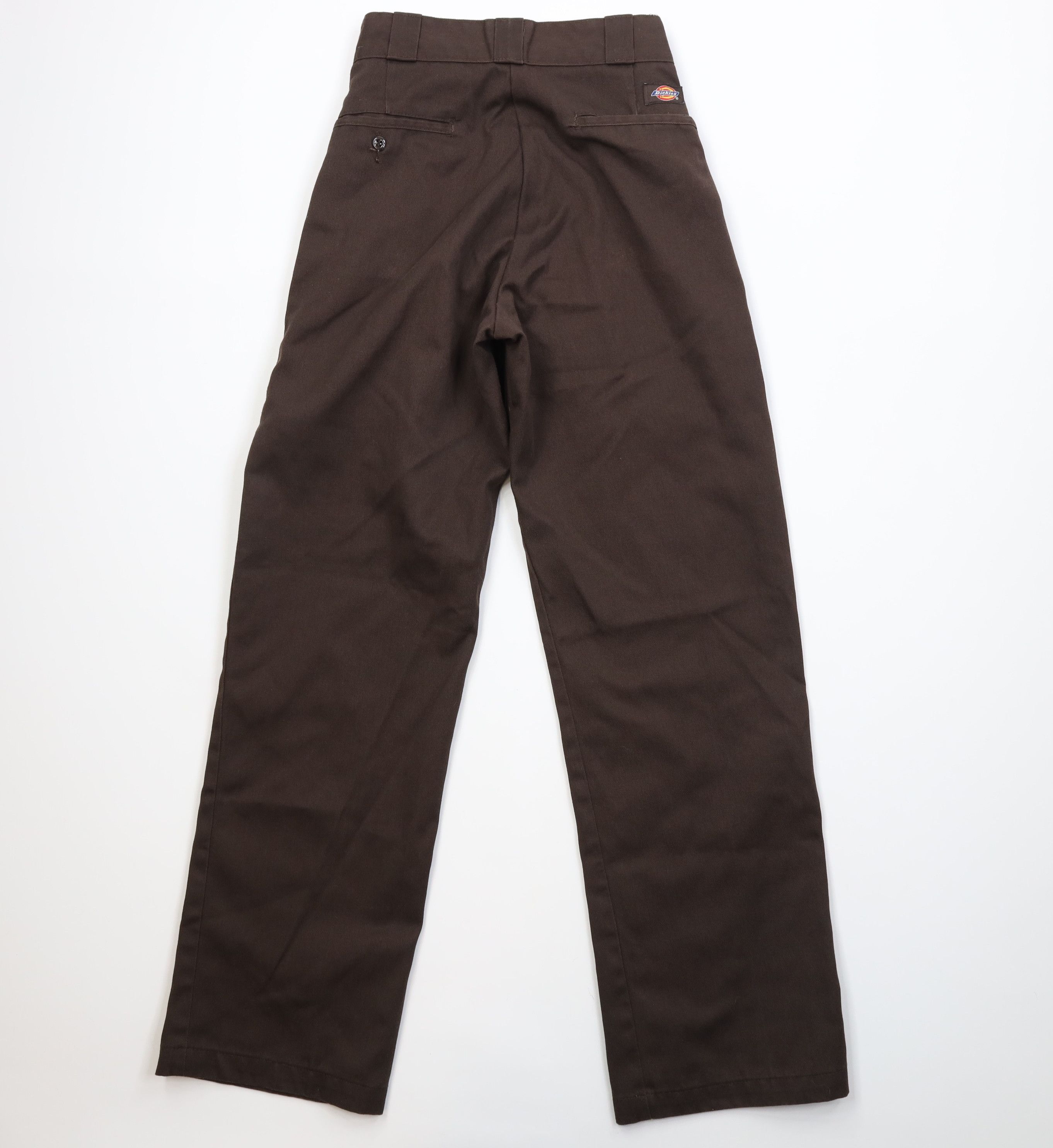 Dickies Vintage Y2K Dickies Hemmed Wide Leg Dungaree Pants Brown Size 25" / US 0 / IT 36 - 9 Thumbnail