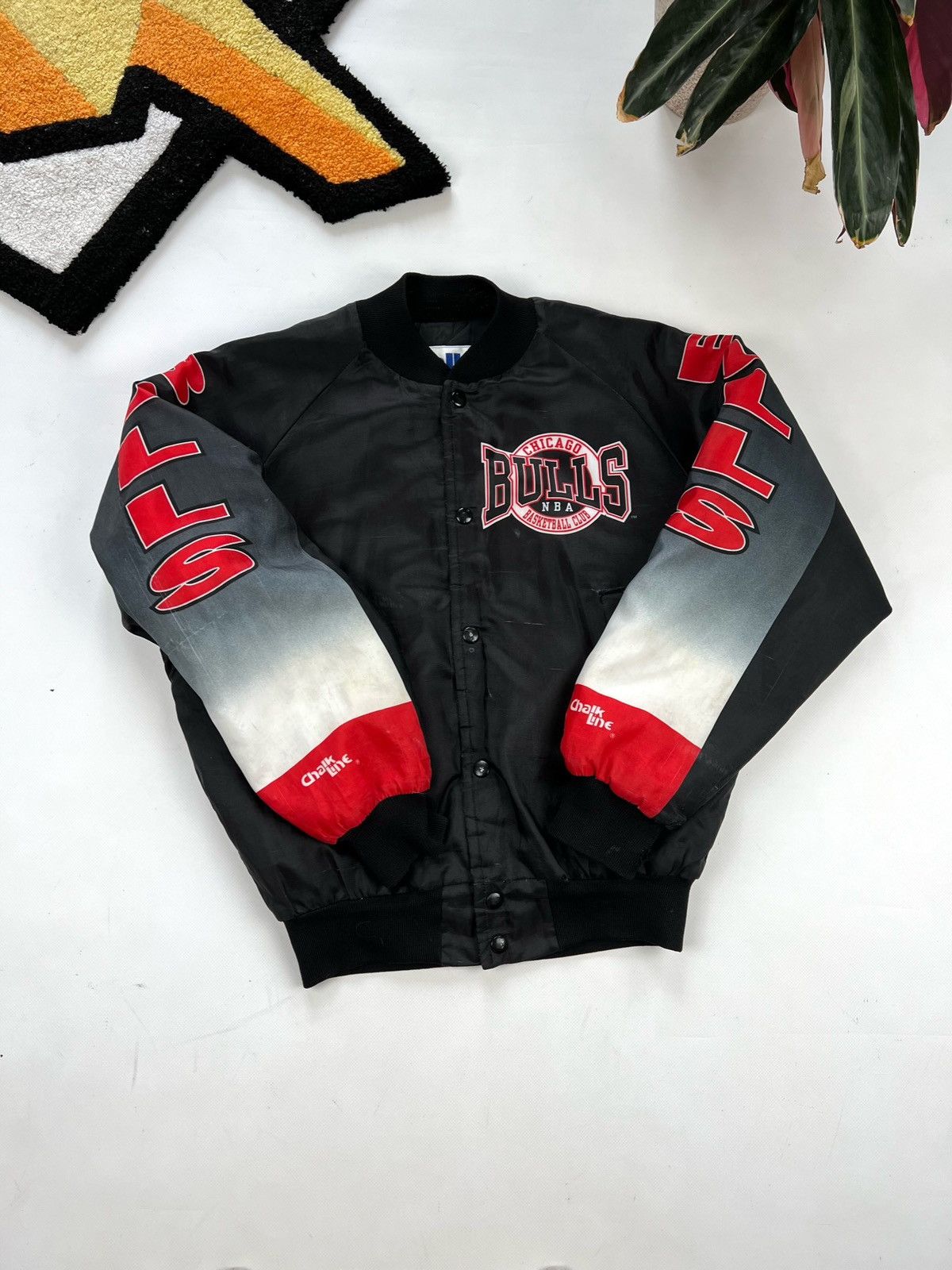 Chalk Line × NBA × Vintage Vintage 90s Chicago Bulls Michael Jordan Chalk line jacket Size US S / EU 44-46 / 1 - 4 Thumbnail
