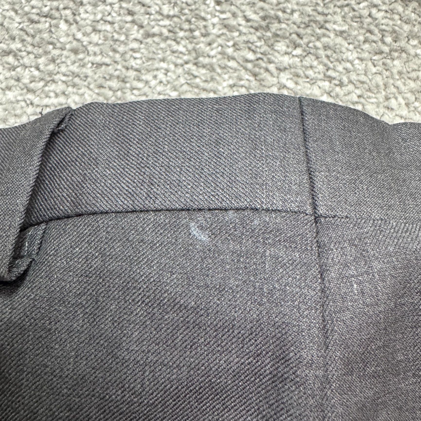 Vintage Giorgio Cosani Wool Cashmere Dress Pants Mens 48x35 Charcoal Straight Pleated Dress Pants Mens 48 Big & Tall Slim Size US 32 / EU 48 - 7 Thumbnail