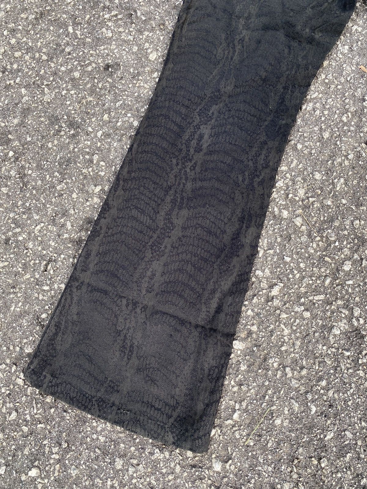 Japanese Brand Japanese Vintage Semantics Design Snake Print Flare Pant Size US 33 - 7 Thumbnail