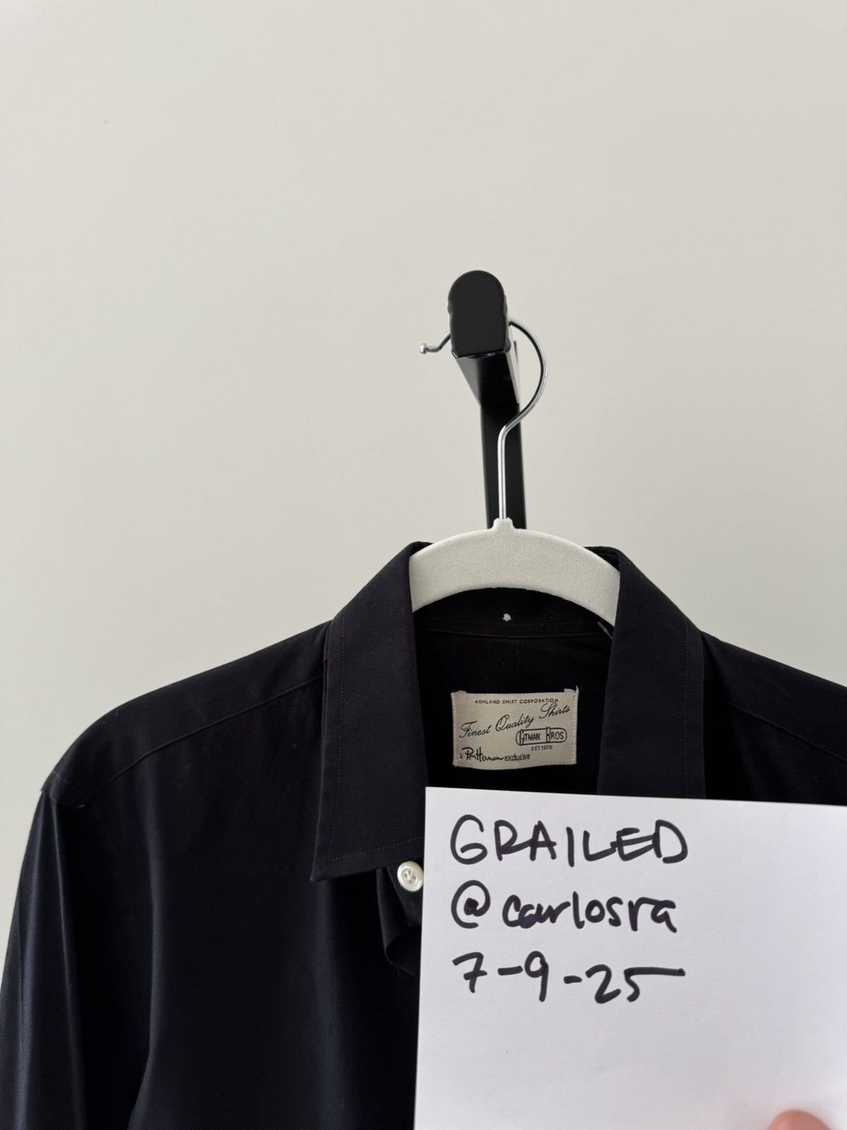 Gitman Bros. Gitman Bros x Ron Herman Black Shirt Size US S / EU 44-46 / 1 - 5 Thumbnail