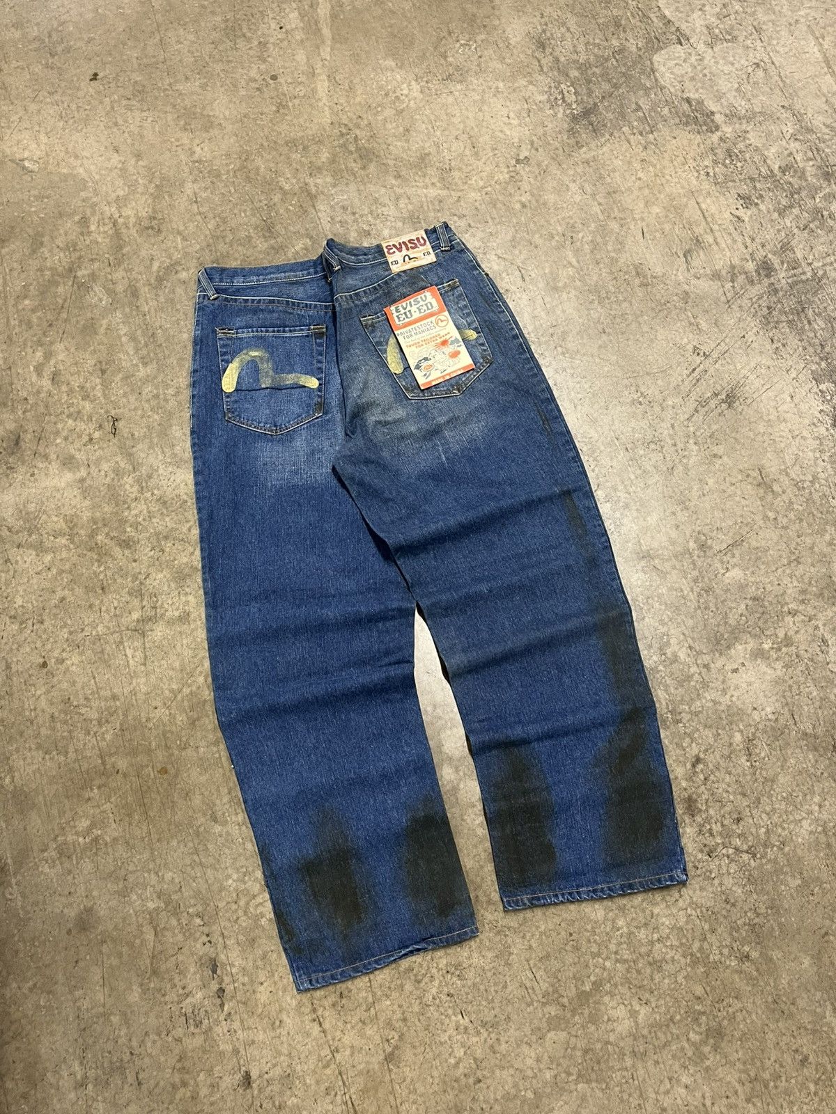 Evisu × Japanese Brand Evisu EU-ED vintage NWT baggy fit denim rare hype Size US 36 / EU 52 - 2 Thumbnail