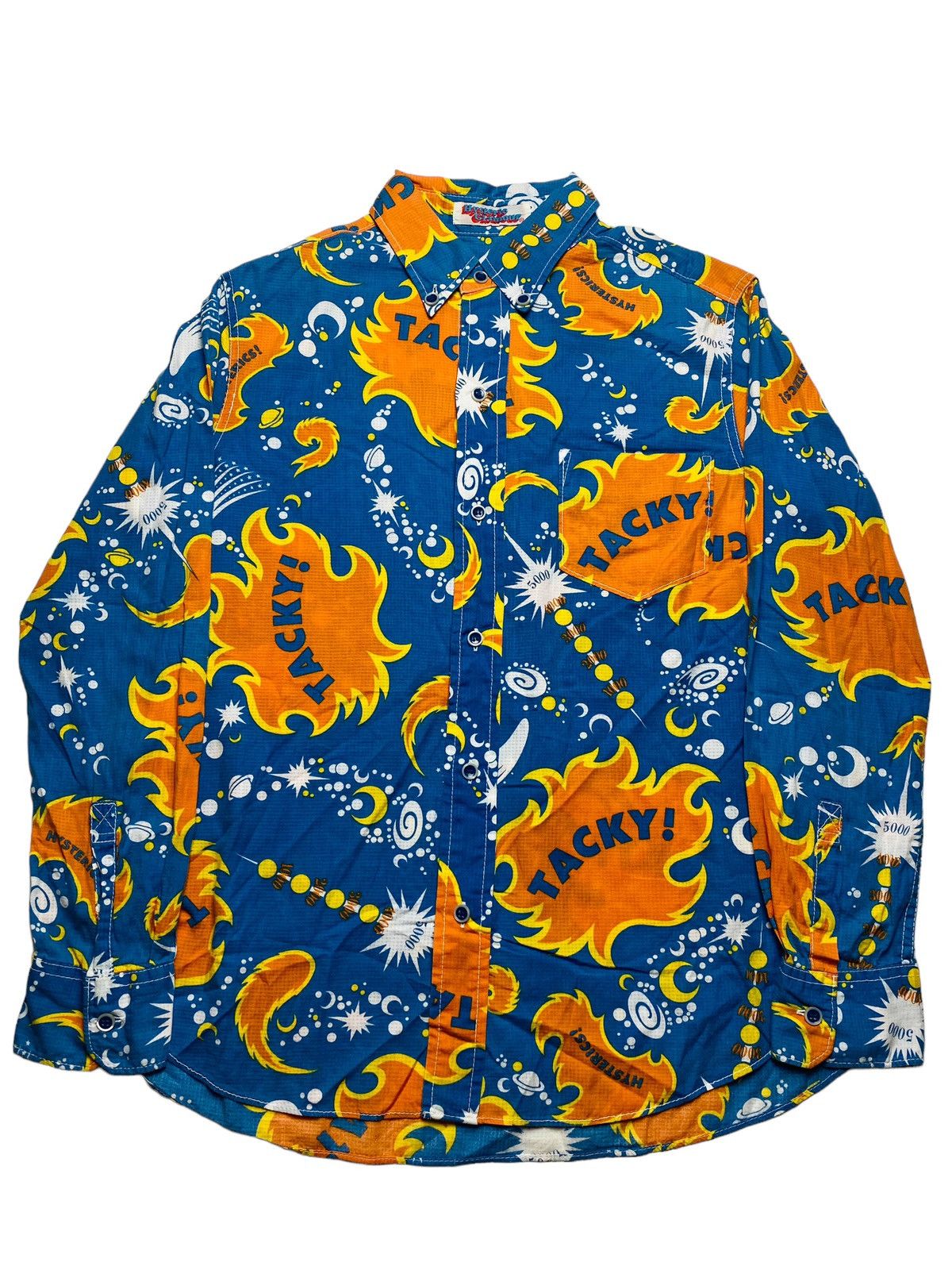 Hysteric Glamour 1990s Hysteric Glamour - Tacky Flame Shirt Size US M / EU 48-50 / 2 - 6 Thumbnail