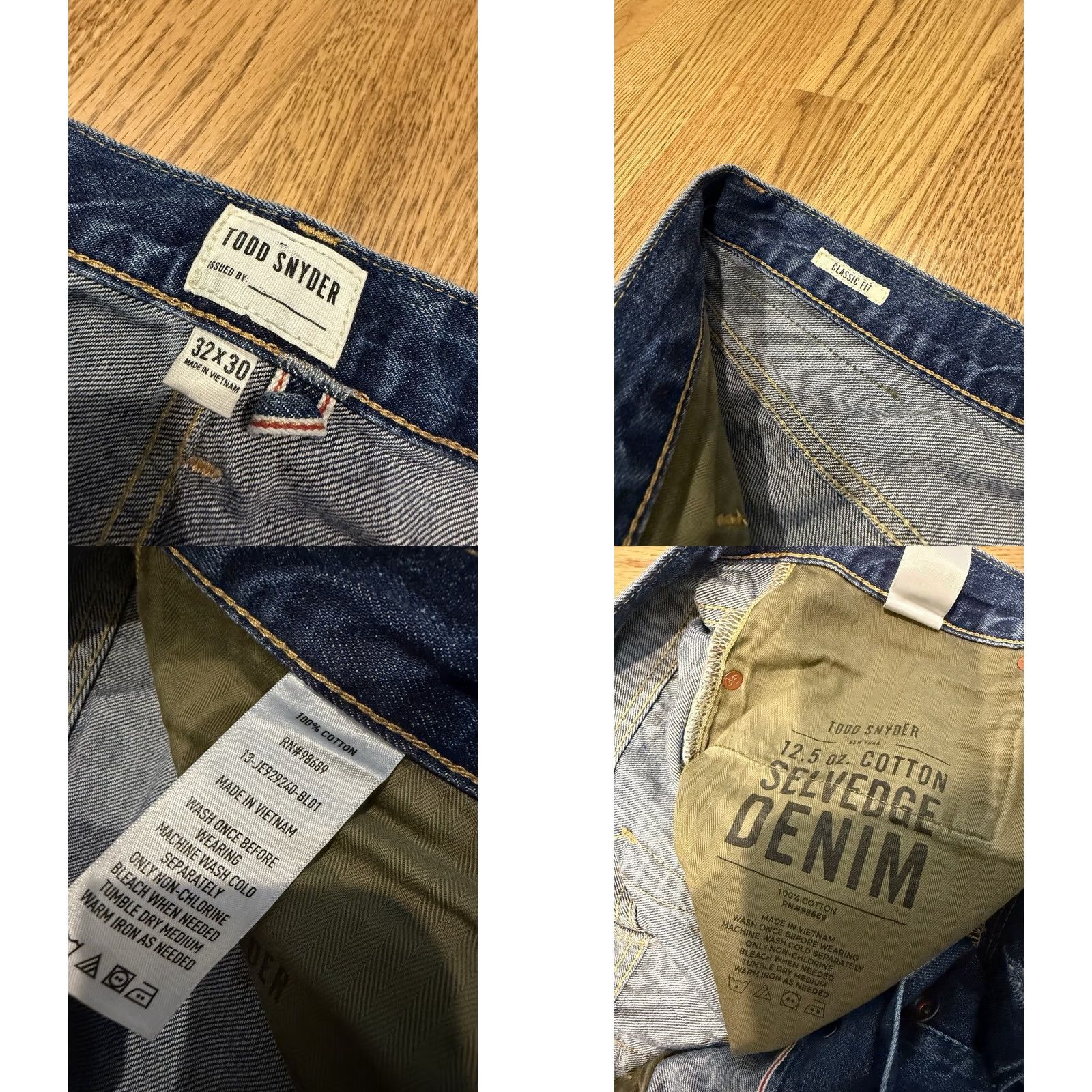 Todd Snyder Todd Snyder Jeans Regular 32x29 Denim 12.5oz Selvedge Blue Button Pocket 5-Pocket USA Retro Classic Vintage: No Mens Size US 32 / EU 48 - 8 Thumbnail