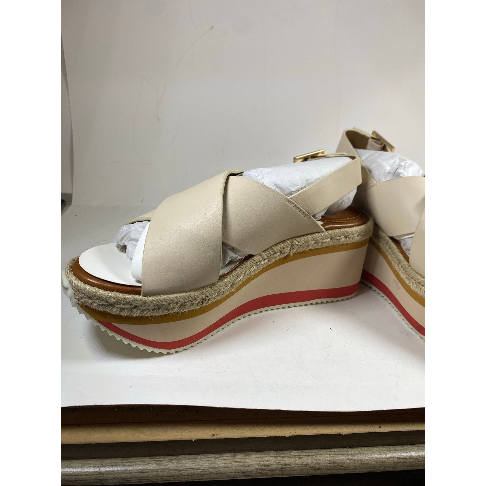 Other Enzo Angiolini Eva Wedge Sandals NWT 9W Size US 9 / IT 39 - 3 Thumbnail
