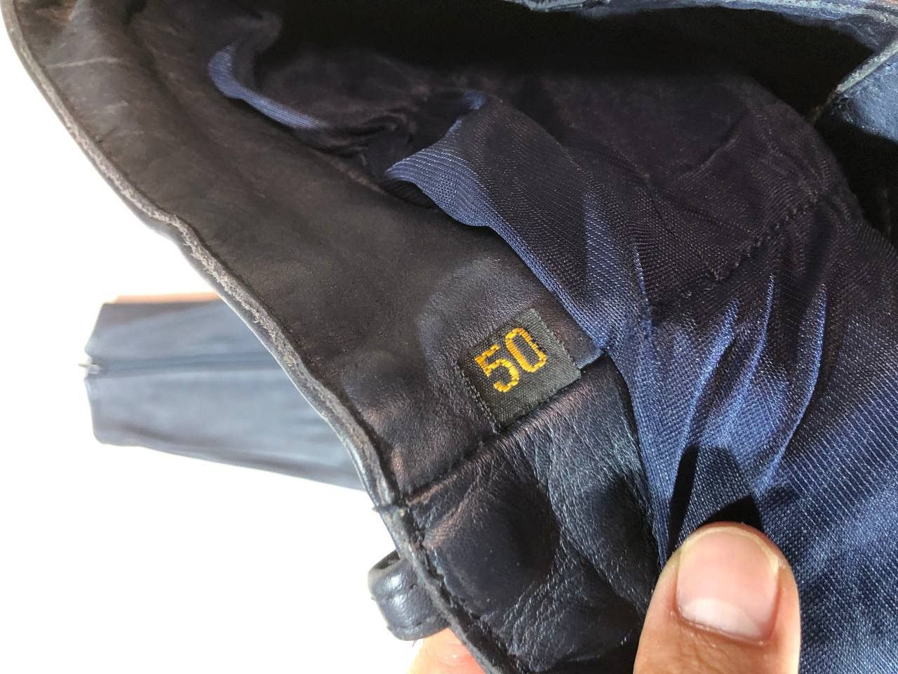 Leather × Vintage Vintage Leather Moto Biker Pants Size US 32 / EU 48 - 10 Thumbnail