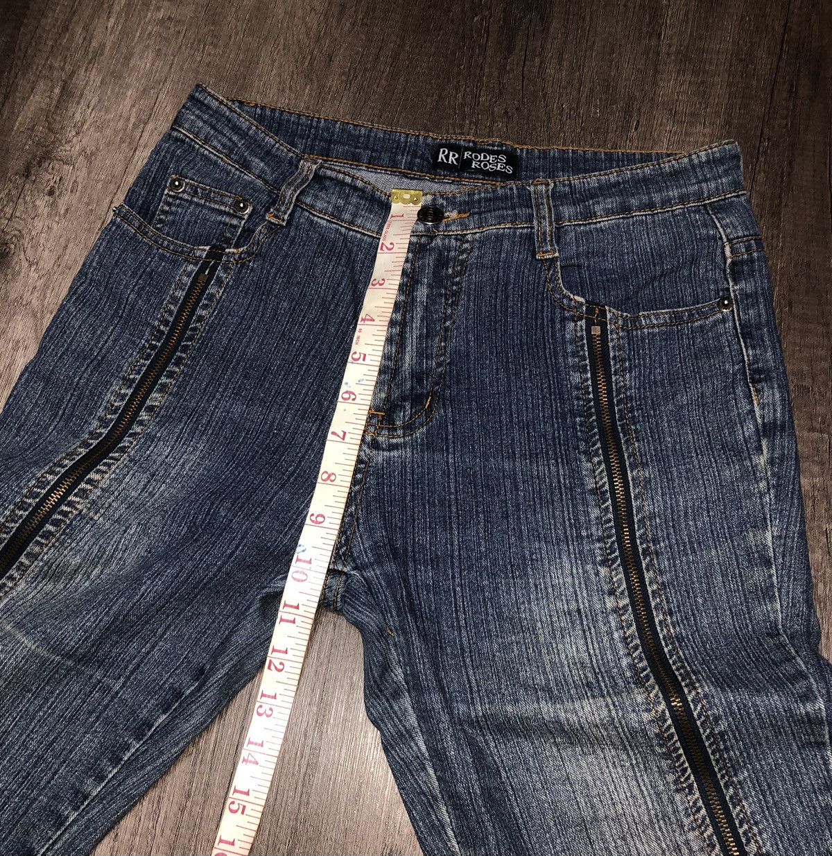 Designer × Japanese Brand Rodes Roses x Haphazard Jeans Size US 29 - 21 Thumbnail