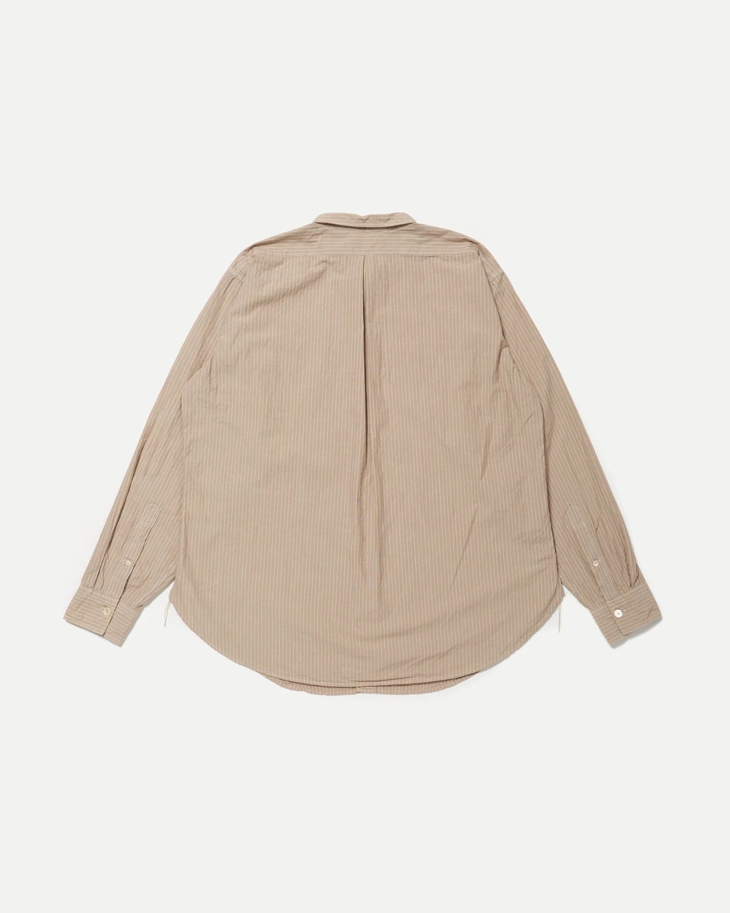 Taiga Takahashi Taiga Takahashi LOT.106 NARROW COLLAR SHIRT BEIGE STRIPE Size US S / EU 44-46 / 1 - 4 Thumbnail