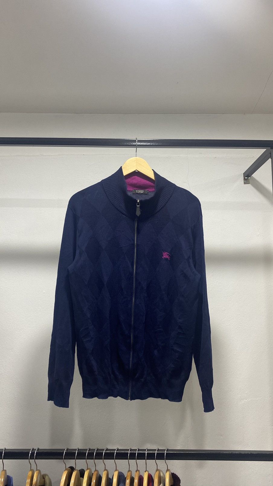 Burberry Burberry Black Label Diamond Knitwear Zip up Size US M / EU 48-50 / 2 - 10 Thumbnail