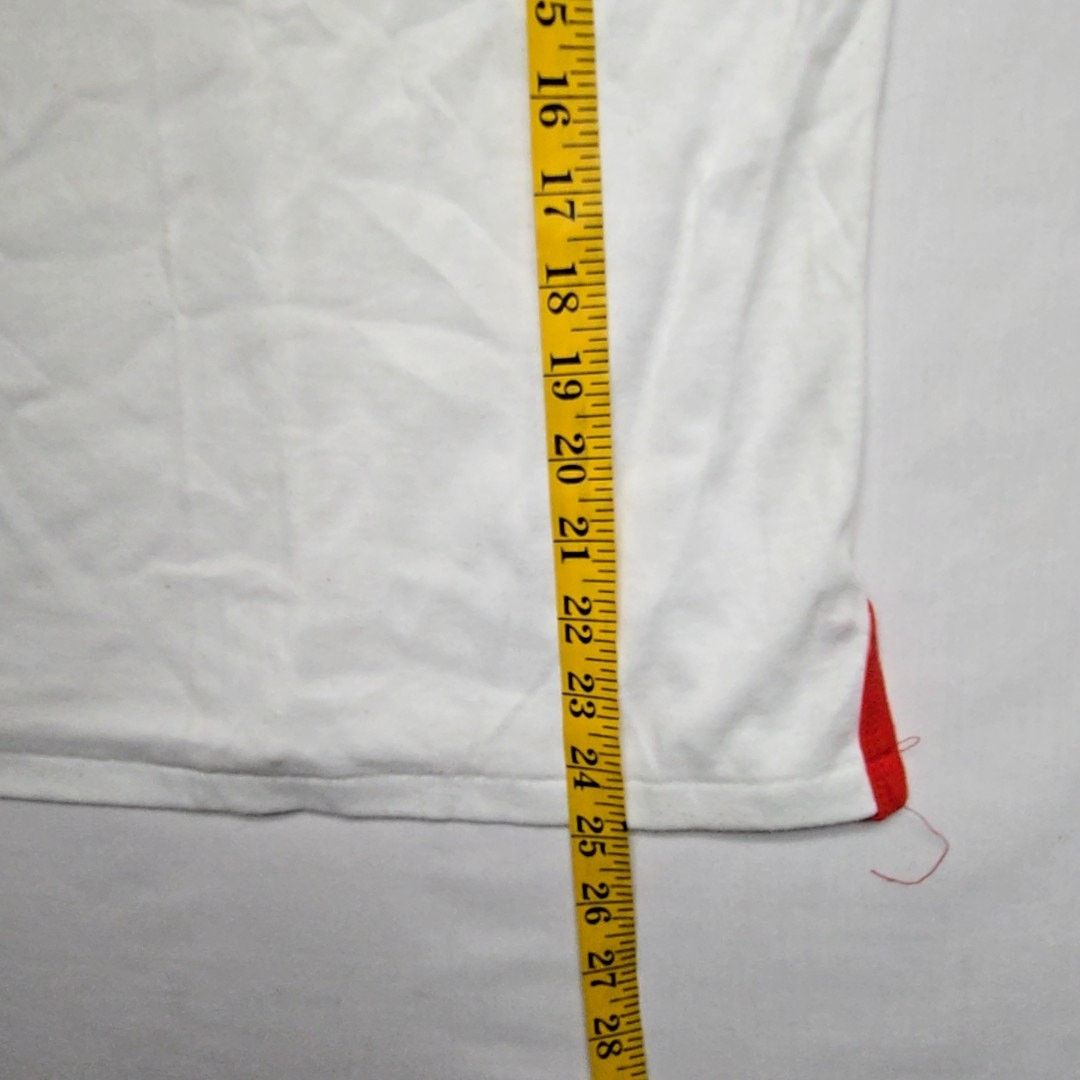 Vintage Vintage Montana Graphic Tee Le Riche Red White V-Neck Shirt Size L / US 10 / IT 46 - 7 Thumbnail
