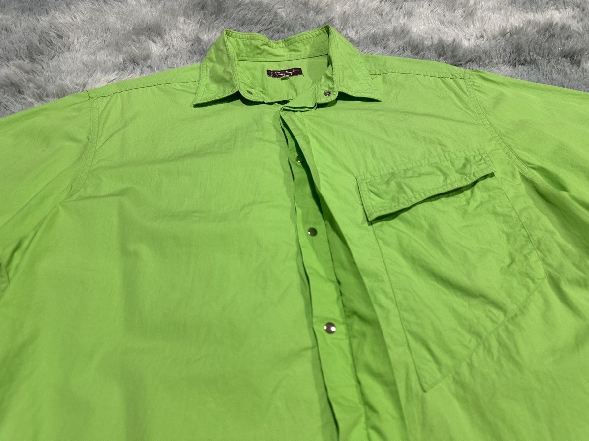 Thierry Mugler 🔥Vintage Thierry Mugler Shirt Ss Hidden Snap Button Size US L / EU 52-54 / 3 - 2 Thumbnail