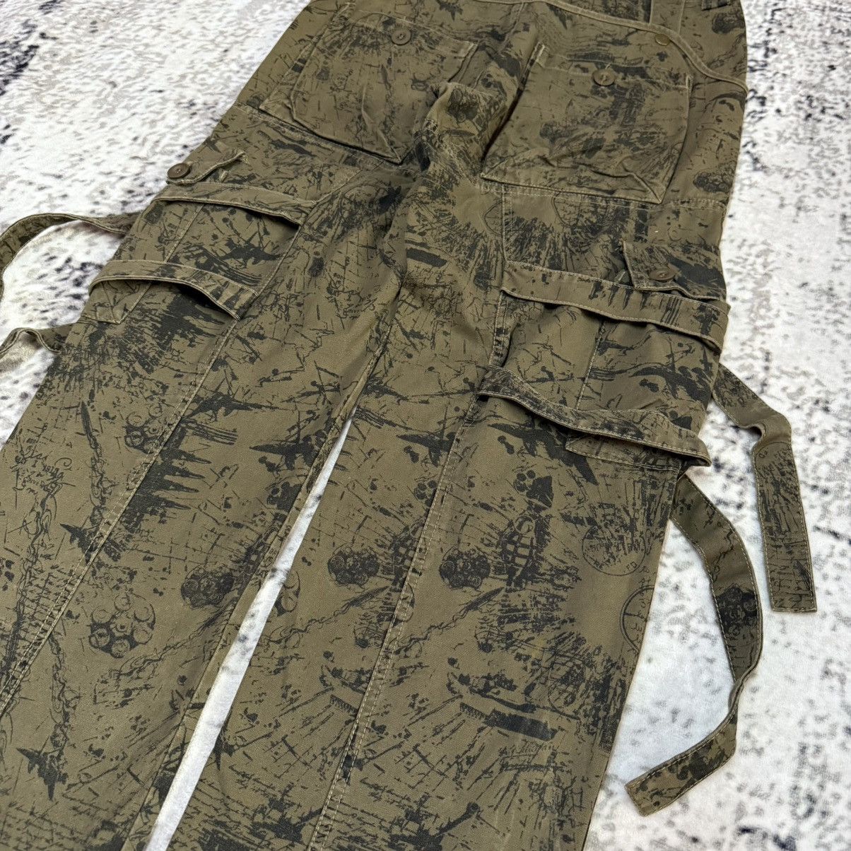 Japanese Brand Risefire Designer Technical Dept Japan Bondage Cargo Pants Size US 30 / EU 46 - 10 Thumbnail