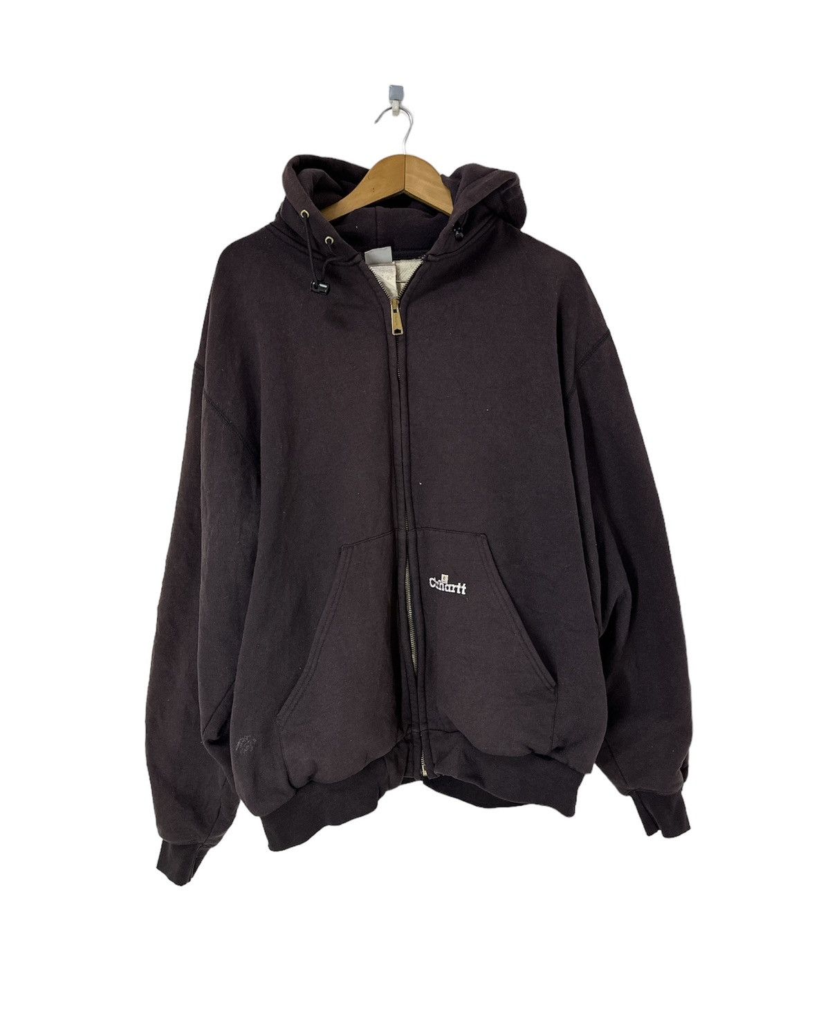Carhartt Vintage Carhartt Sweater Hoodie Zipper Design Small Logo Size US L / EU 52-54 / 3 - 1 Thumbnail