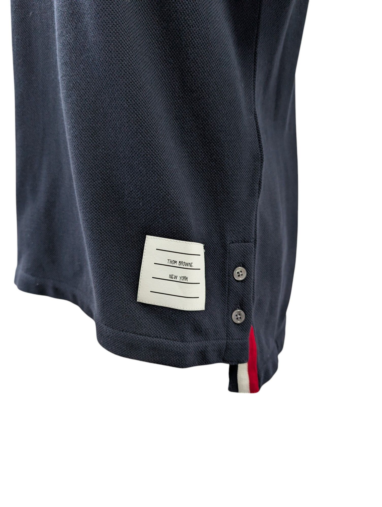 Thom Browne Navy Blue Round Neck Tee Size S / US 4 / IT 40 - 3 Thumbnail