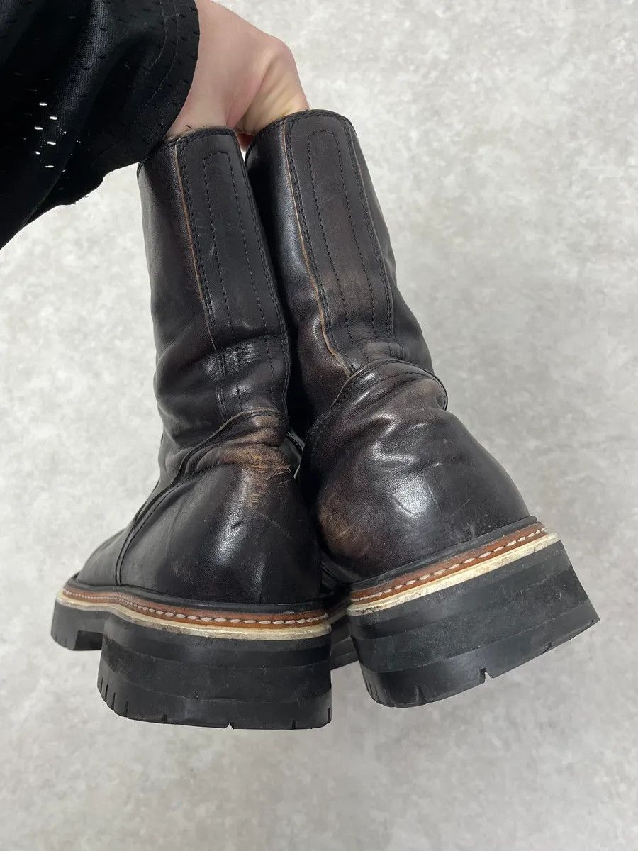 Ann Demeulemeester Ann Demeulemeester Black Leather Ankle Boots Size US 11 / EU 44 - 6 Thumbnail