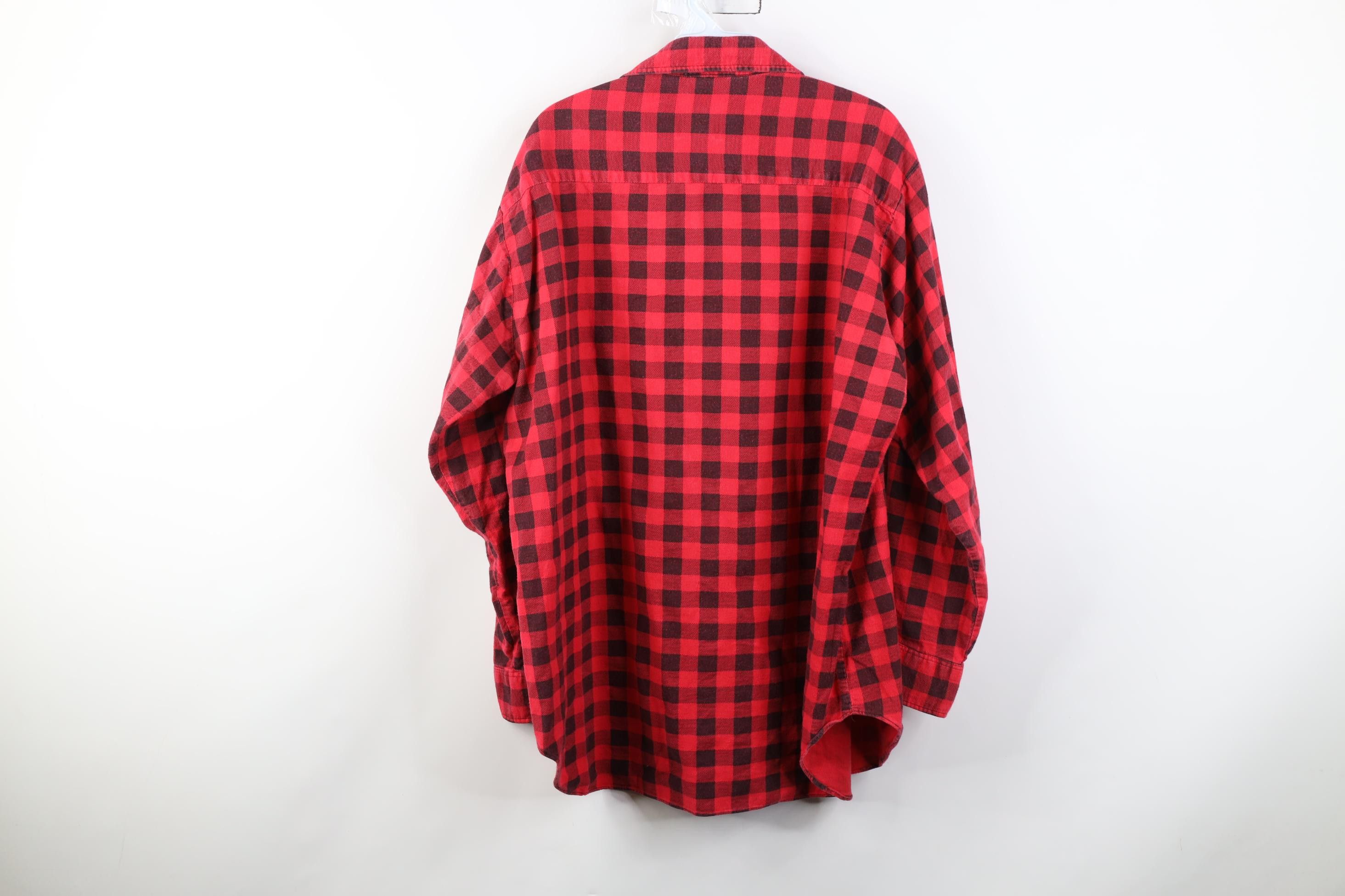 Dickies Vintage 70s 80s Dickies Collared Button Shirt Buffalo Plaid Size US XL / EU 56 / 4 - 10 Thumbnail