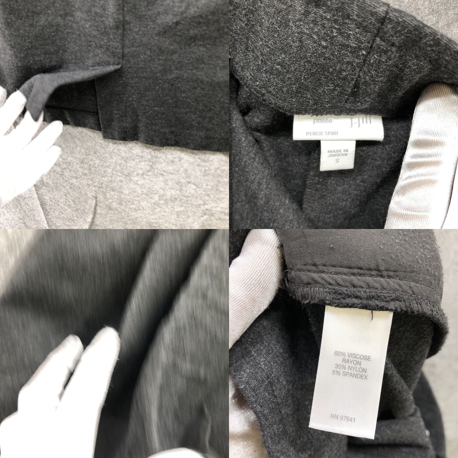 J. Jill J. Jill Skirt Womens S Gray Ponte Pencil Pull On Career Workwear Size 28" / US 6 / IT 42 - 8 Thumbnail