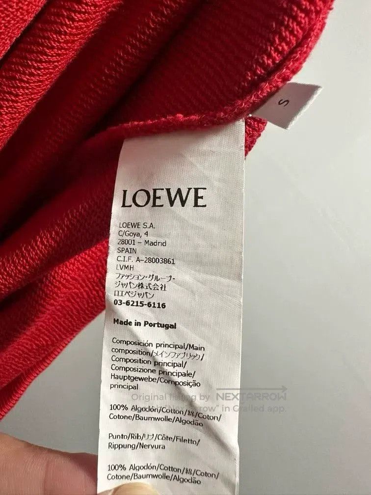 Loewe Loewe Leather logo large hoodie Size S / US 4 / IT 40 - 6 Thumbnail