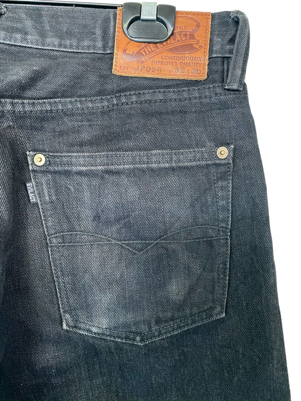 Designer The Evilact Redline Black Denim Jeans W32” Size US 32 / EU 48 - 7 Thumbnail