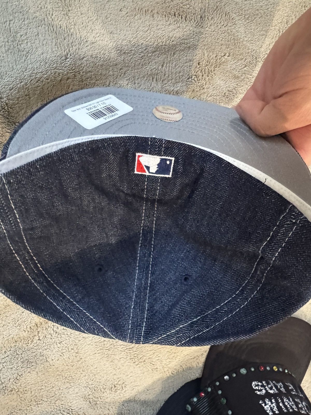 New Era NY yankee new era fitted denim hat Size ONE SIZE - 3 Thumbnail