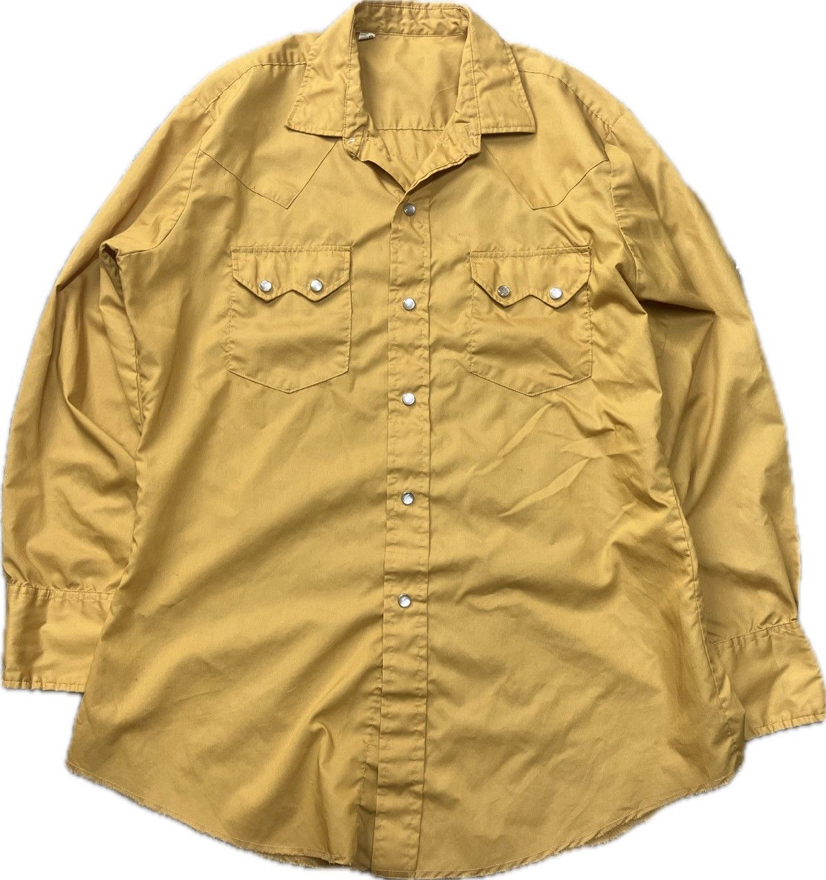 Vintage × Wrangler 60’s Sawtooth Pocket Pearl Snap Western Shirt Size US M / EU 48-50 / 2 - 2 Thumbnail