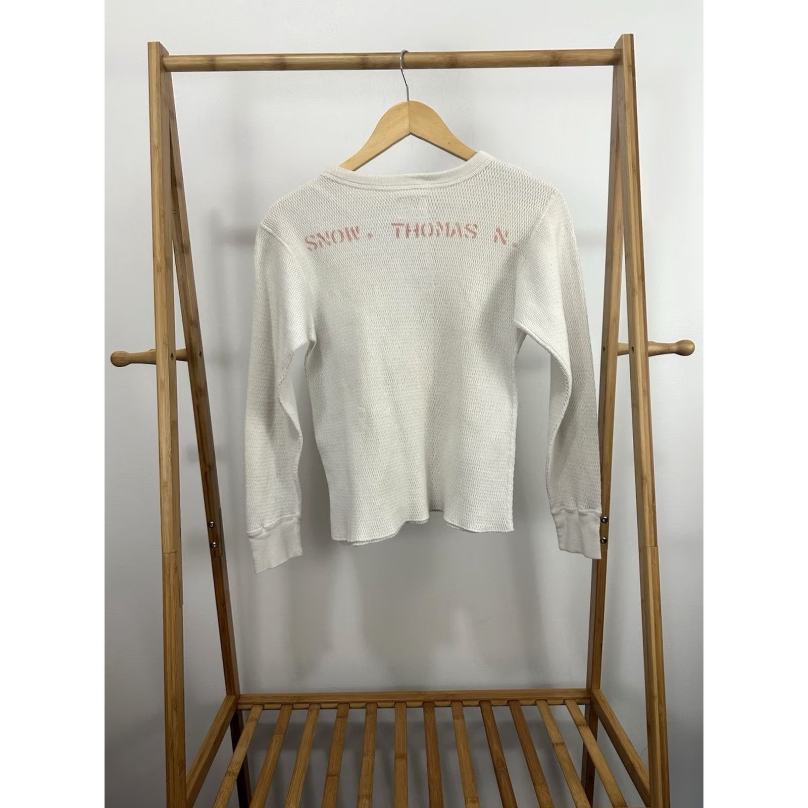 Vintage VTG 70s Stencil Military Issued Extreme Cold Thick Thermal Long Sleeve Shirt S Men White Size US S / EU 44-46 / 1 - 2 Thumbnail