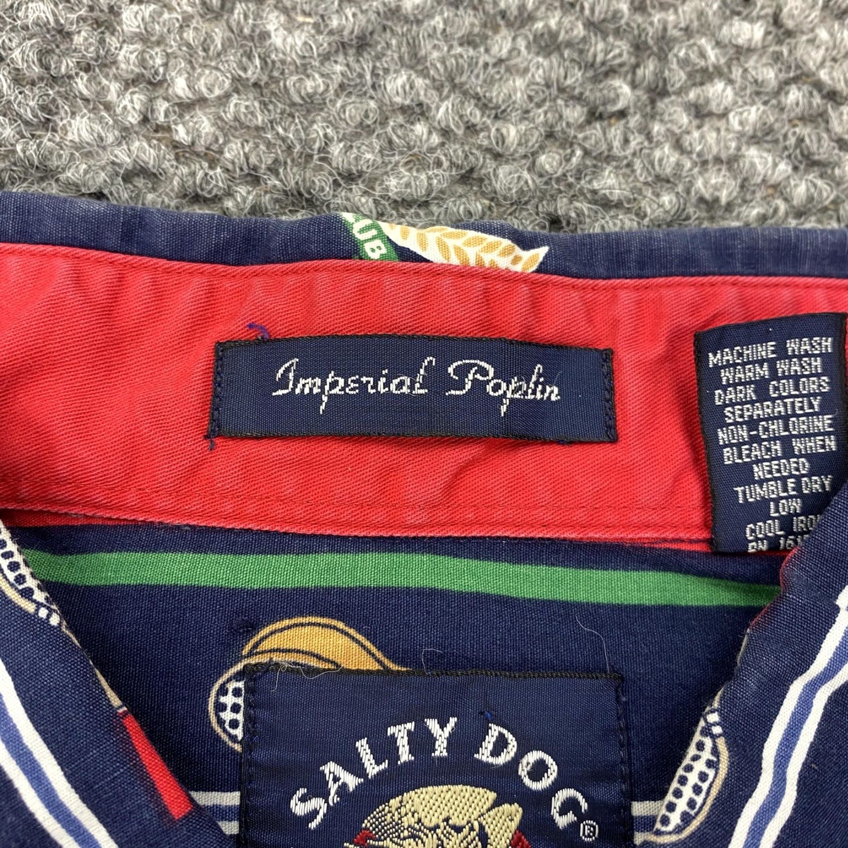 Gant GANT Salty Dog Button-Down Shirt Mens XL Navy Striped Sports Size US XL / EU 56 / 4 - 5 Thumbnail