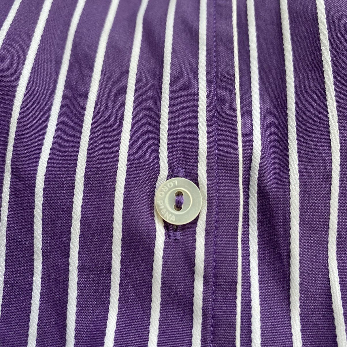 Loro Piana Loro Piana Stripe Purpel Button Ups Shirt Size S / US 4 / IT 40 - 5 Thumbnail