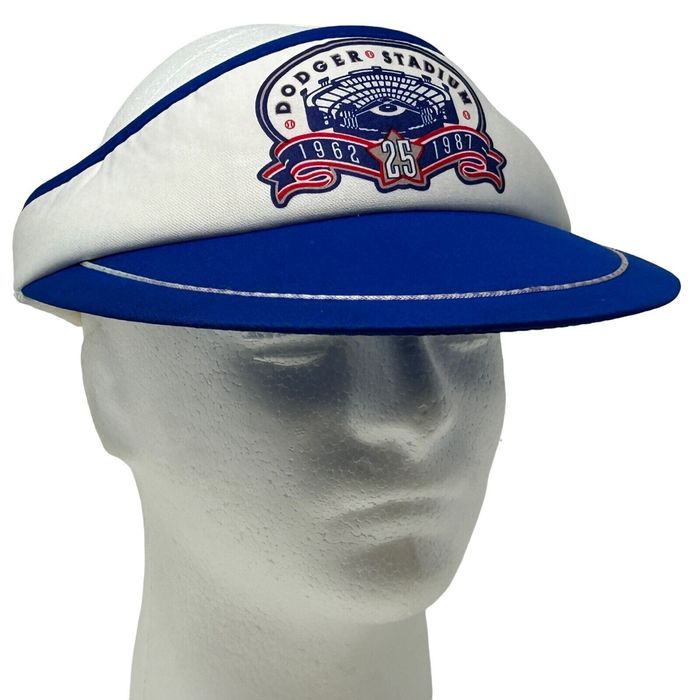 Los Angeles Dodgers LA Los Angeles Dodgers Stadium 1987 Visor Hat Blue ...