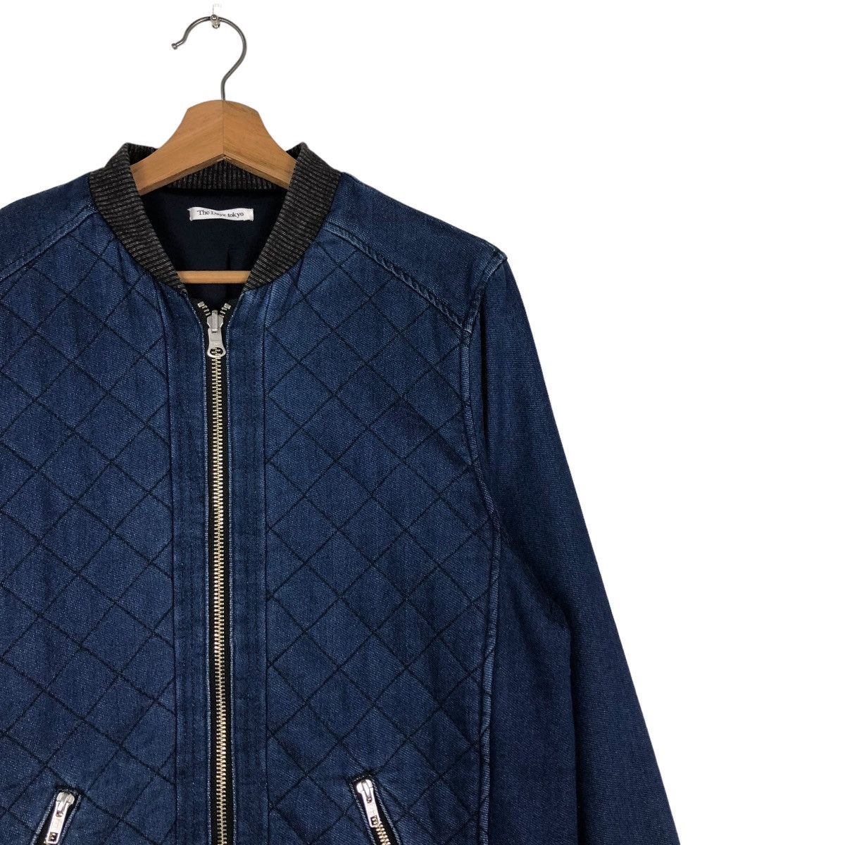 Japanese Brand 🔥VINTAGE DENIM BOMBER JACKET THE DAYZ TOKYO ISSEY MIYAKE Size US M / EU 48-50 / 2 - 6 Thumbnail