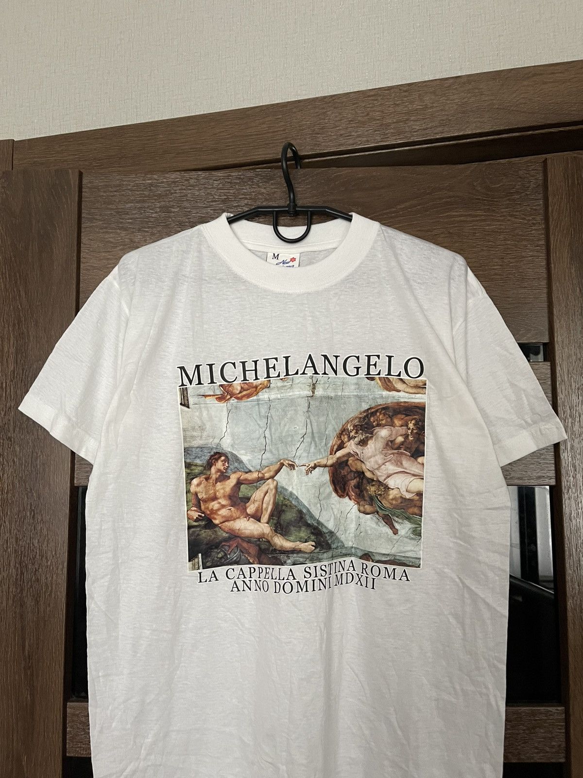 Vintage Michelangelo Vintage La Cappella Sistina Art T-Shirt Tee 90s Size US M / EU 48-50 / 2 - 5 Thumbnail