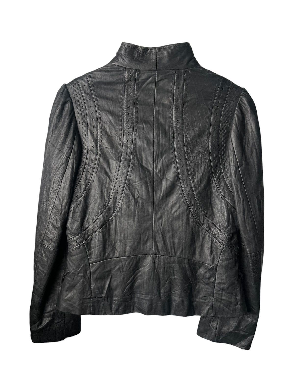 Just Cavalli Just Cavalli by Roberto Cavalli Stitched Leather Blazer Size M / US 6-8 / IT 42-44 - 1 Thumbnail