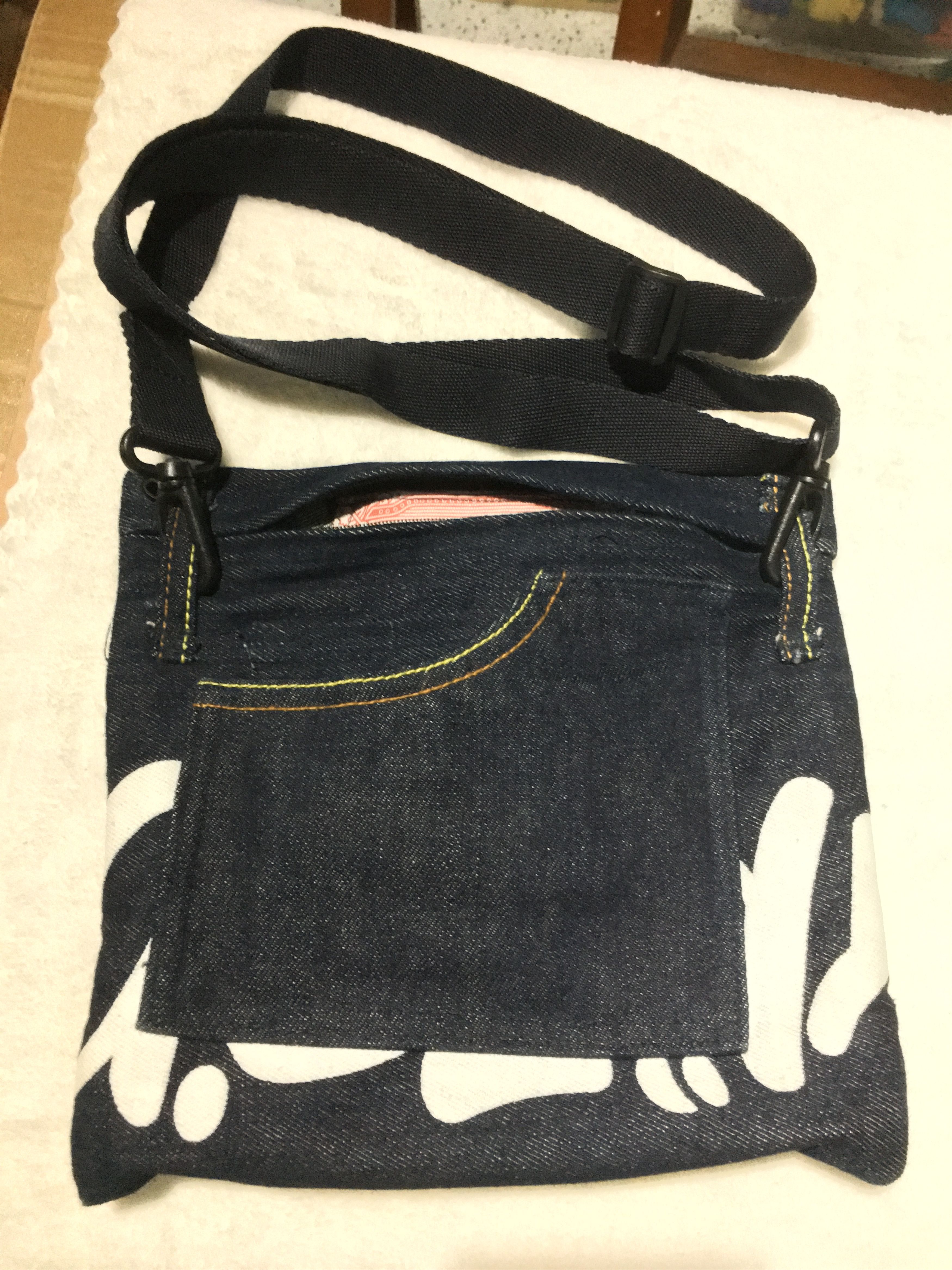 Vintage Custom Denim Evisu Brand Sling bag Size ONE SIZE - 13 Thumbnail