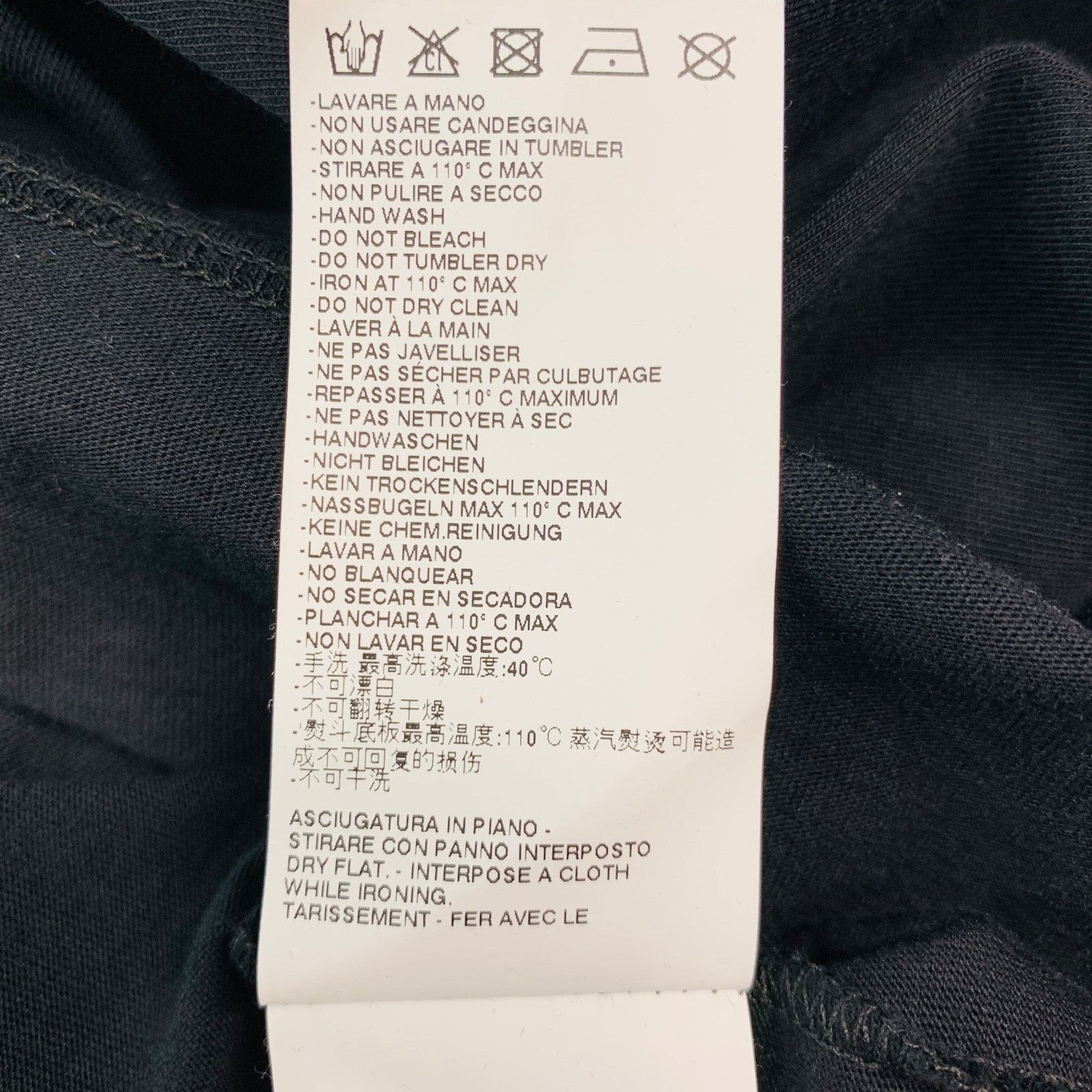 Viktor & Rolf VIKTOR & ROLF Size XL Black Print Cotton One Pocket T-shirt Size US XL / EU 56 / 4 - 8 Thumbnail