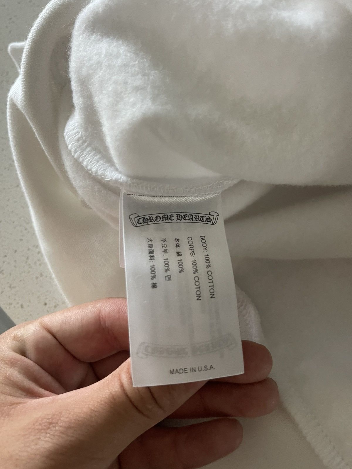 Chrome Hearts Chrome Hearts Neck Arm Logo White Crewneck Size US XL / EU 56 / 4 - 7 Thumbnail