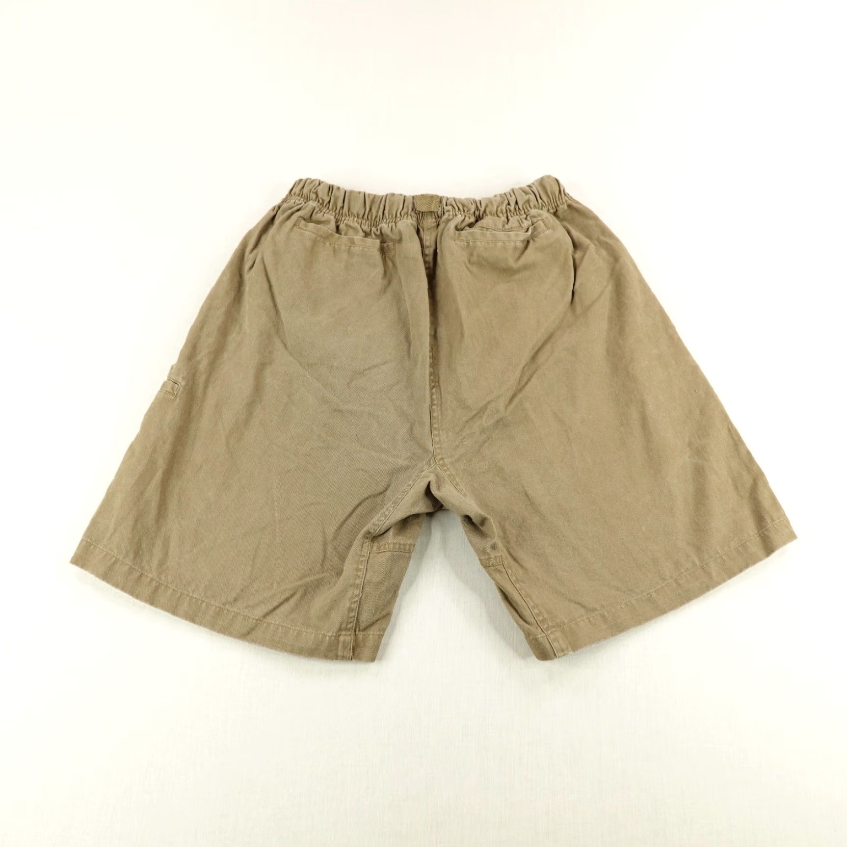 Marlboro VINTAGE Marlboro Shorts Mens Medium Brown Pleated Chino Belted Elastic Waist 90s Size US 29 - 3 Thumbnail