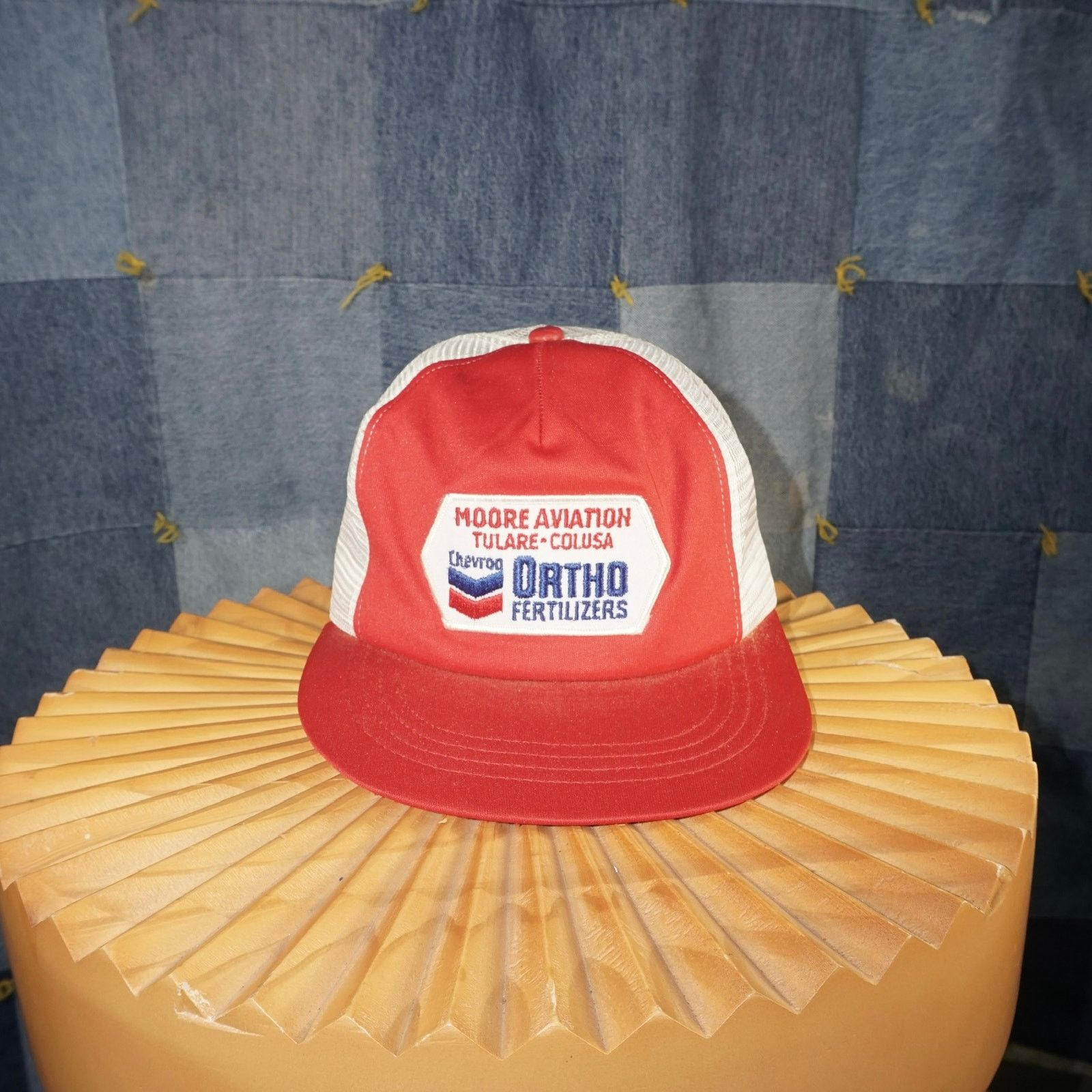 Vintage OSFA - Vintage Y2K MOORE aviation chevron patch trucker hat Size ONE SIZE - 1 Thumbnail