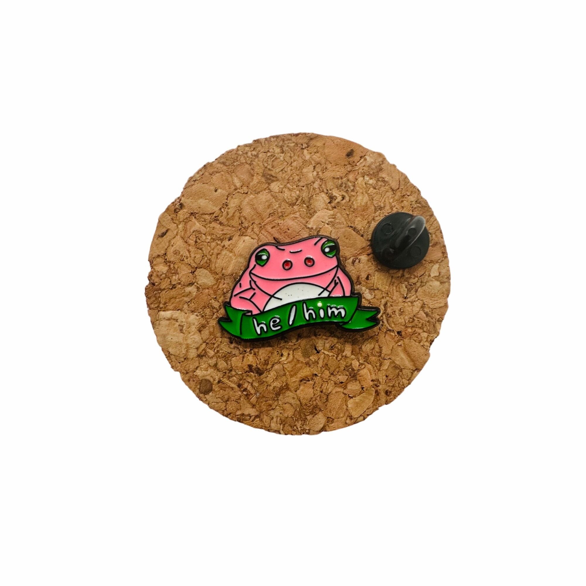 Other ✨Oz Pink Frog Alloy Pins Cartoon Cute Animal Enamel Brooch H Size ONE SIZE - 2 Thumbnail