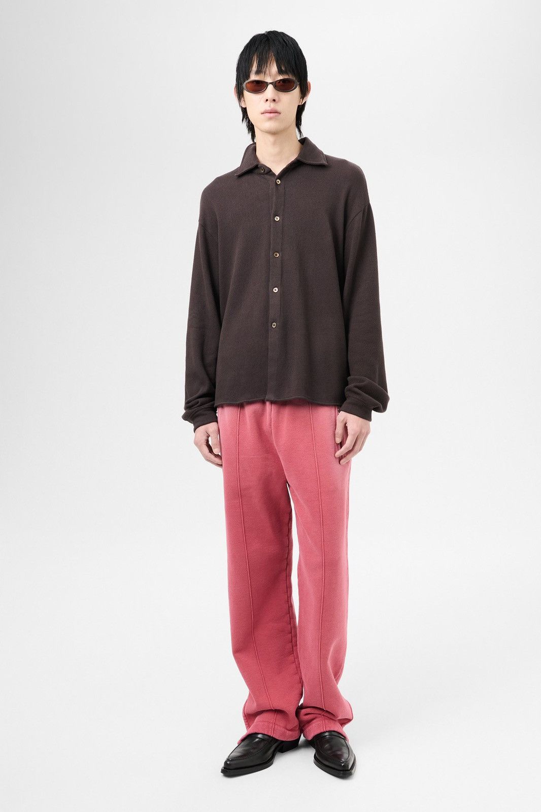 Our Legacy Our Legacy Recovery Shirt (Deep Brown Fuzzy Fleece) Size US M / EU 48-50 / 2 - 3 Thumbnail