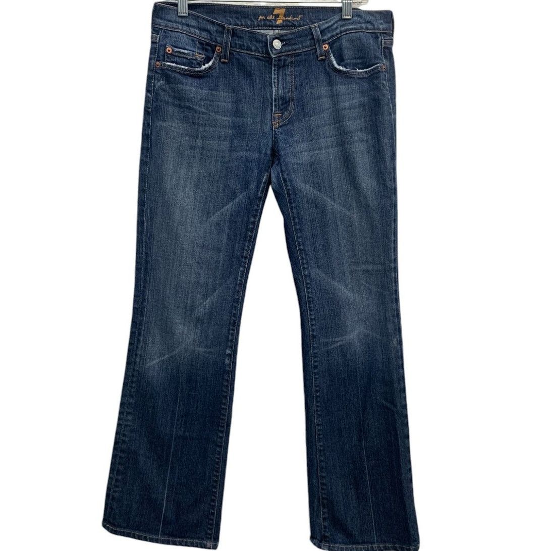 7 For All Mankind 7 For All Man Kind Dark Wash Jeans SZ 30 CUT: 702011 Size 32" / US 10 / IT 46 - 1 Thumbnail
