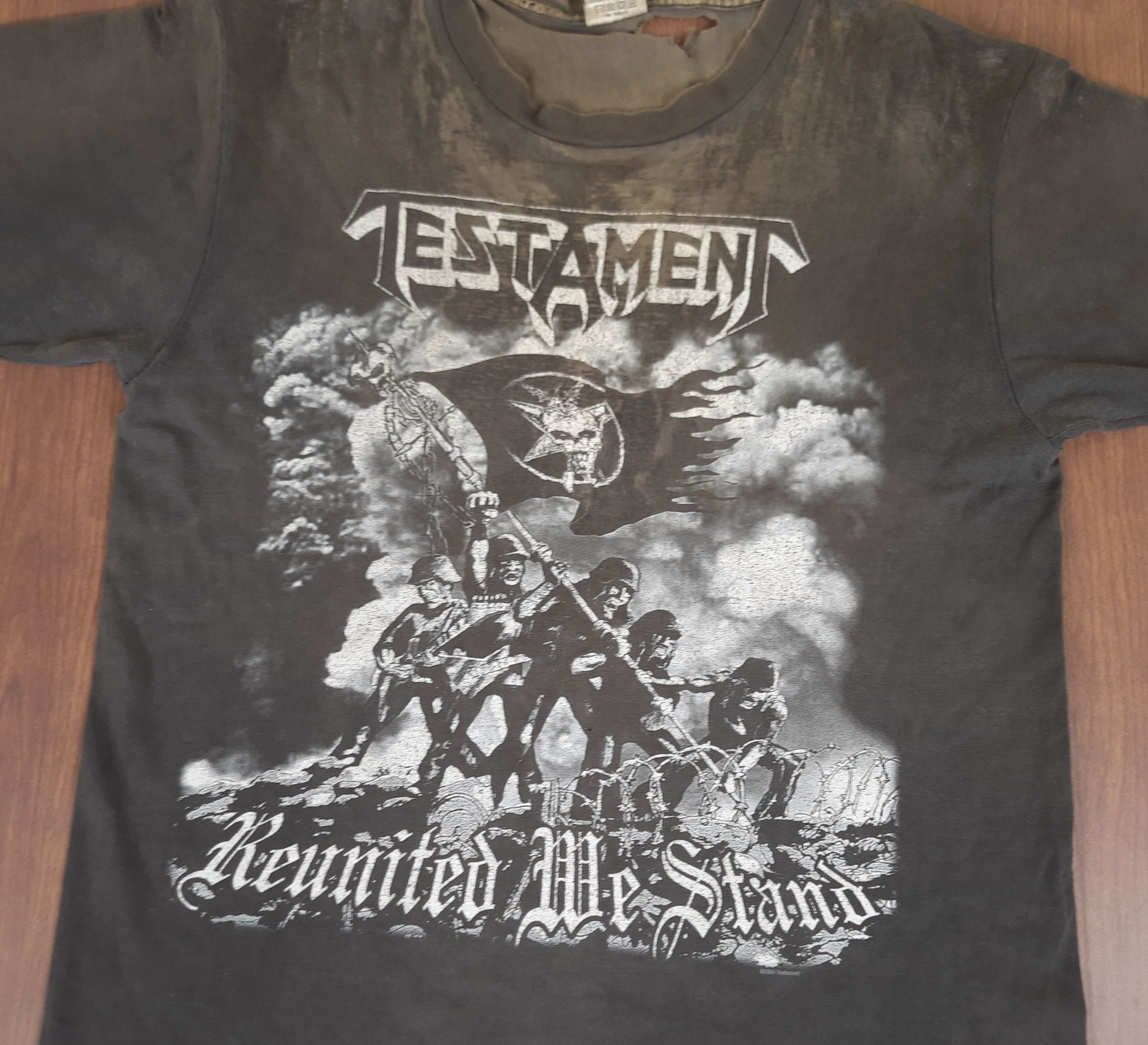 Band Tees Distressed Vintage Y2K TESTAMENT T-Shirt Size US M / EU 48-50 / 2 - 3 Thumbnail