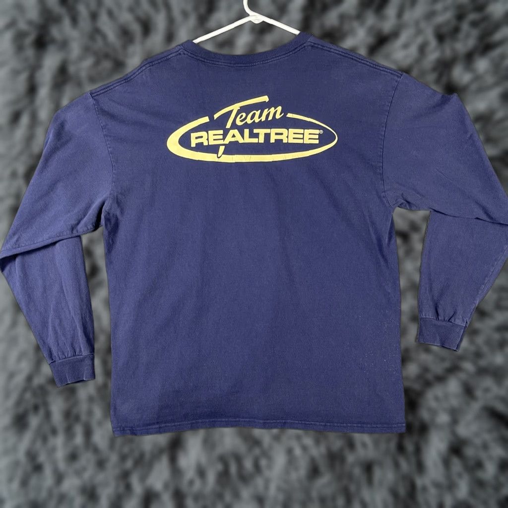 Vintage Team Realtree Shirt Mens XL Blue Long Sleeve Delta Pro Weight Hunting Outdoors Size US XL / EU 56 / 4 - 1 Thumbnail