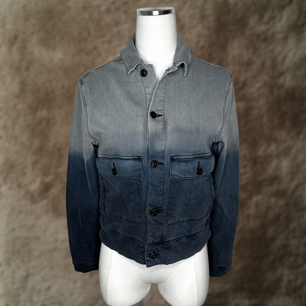 Vintage Lularoe Kenny Denim Jacket Size Small Blue Ombre Jacket Women Slim Regular Short Sleeve Jeans Coat/Outerwear Modern Bohemian Vintage: No Size S / US 4 / IT 40 - 1 Thumbnail