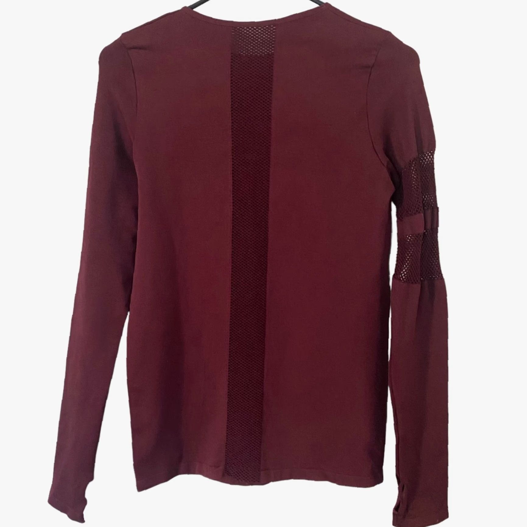 Vintage C&C California Performance Athletic Long Sleeve Shirt Red Women's Small Activewear Size S / US 4 / IT 40 - 3 Thumbnail