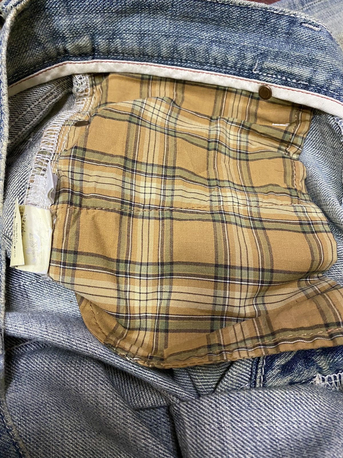Japanese Brand Vintage Uniqlo S002 Faded Wash Loose Jeans Size US 33 - 12 Thumbnail